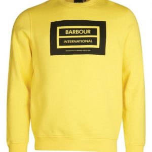 Barbour International Legacy Logo Sweatshirt International Yellow
