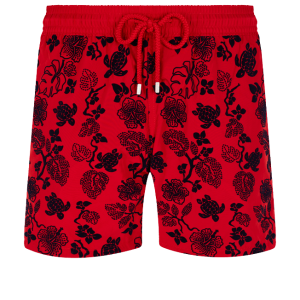 Vilebrequin Mahina Swim Short Natural Turtles Pepper