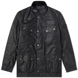 Barbour International Duke Waxed Jacket Navy