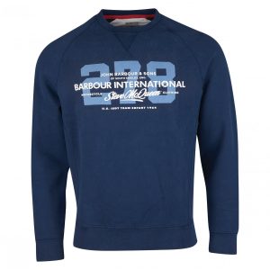 Barbour International SMQ Marshall Sweatshirt Navy
