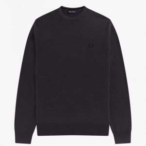 Fred Perry Classic Crew Neck Jumper Grey