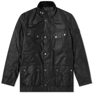 Barbour International Duke Waxed Jacket Black