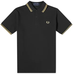 Fred Perry Reissues Original Twin Tipped Polo Black Champagne Champagne