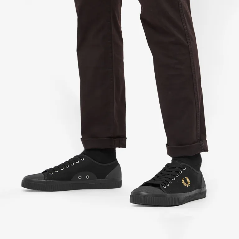 Fred Perry Hughes Low Leinwand B4365 Schwarz - 第 6/8 張圖片