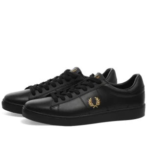 Fred Perry Spencer Tumbled Leather Black
