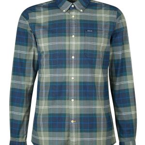 Barbour Lewis Tailored Shirt Kielder Blue Tartan