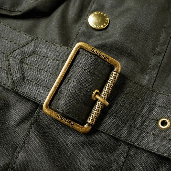 Barbour International Original Wax Jacket Sage Green - Picture 9 of 18