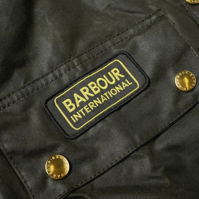 Barbour International Original Wax Jacket Sage Green - Picture 8 of 18