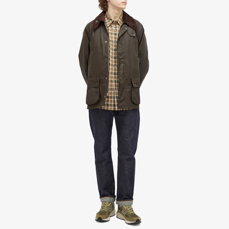 Barbour Classic Bedale Wax Jacket Oliva - Picture 8 of 10