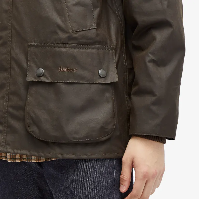 Barbour Classic Bedale Wax Jacket Oliva - Picture 7 of 10