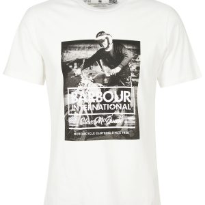 Barbour International Morris Graphic T-Shirt Whisper White