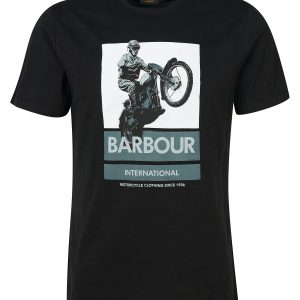 Barbour International Archie Graphic-Print T-Shirt Black