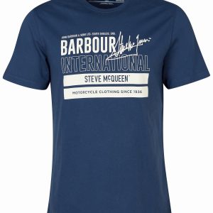 Barbour International Barry Graphic T-Shirt Insignia Blue