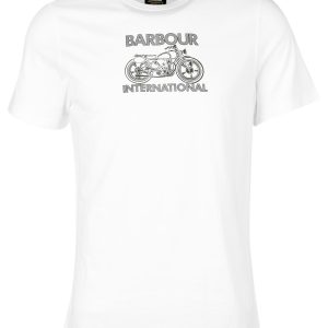 Barbour International Lens Graphic-Print T-Shirt White