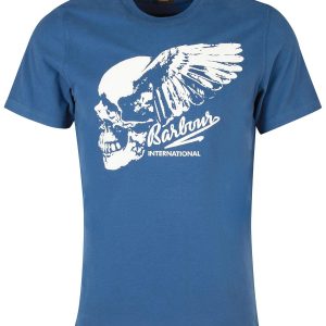 Barbour International Vantage Graphic-Print T-Shirt Insignia Blue