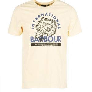 Barbour International Thrift Graphic-Print T-Shirt Yellow Haze