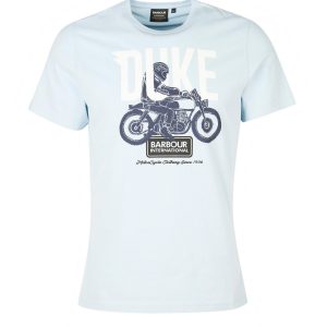 Barbour International Thrift Graphic-Print T-Shirt Pale Sky