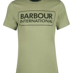 Barbour International Essential Large Logo T-Shirt Light Moss