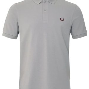 Fred Perry Slim Fit Plain Polo Limestone