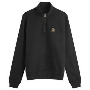 Belstaff Quarter Zip Sweatshirt Black