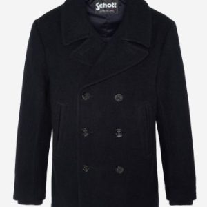 Schott NYC Woolen Caban Seacoat Dark Navy