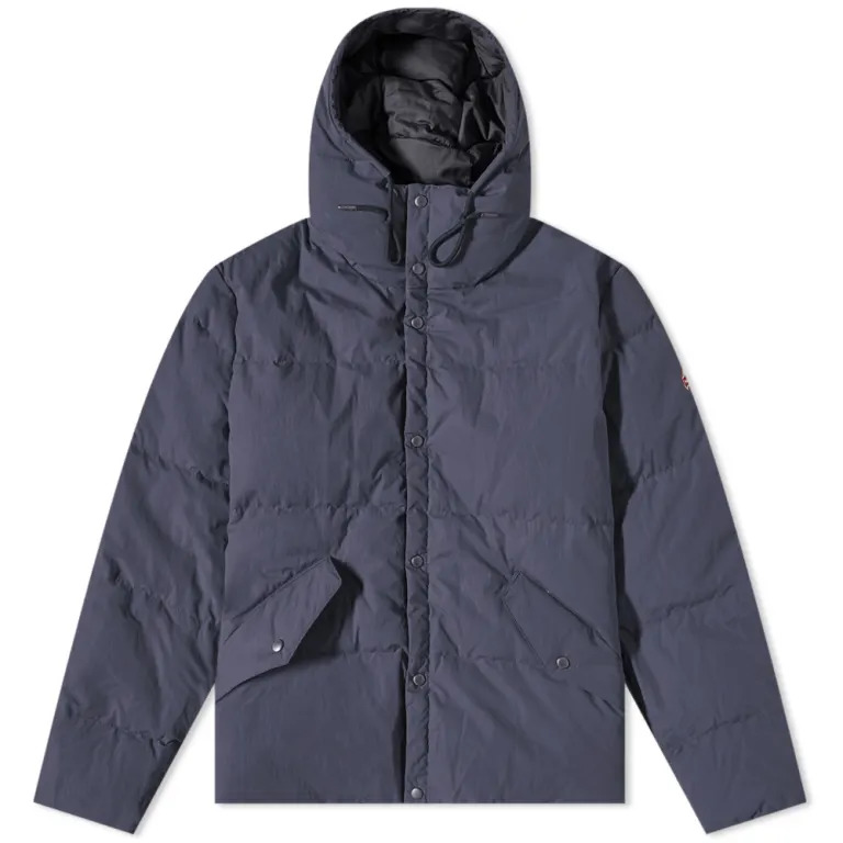 HOLUBAR Crinkle Cropped Puffer Jacket Dark Blue - Picture 6 of 10