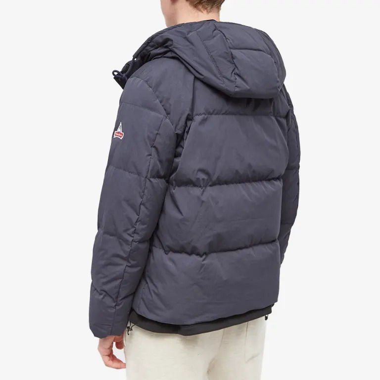 HOLUBAR Crinkle Cropped Puffer Jacket Dark Blue - Picture 8 of 10