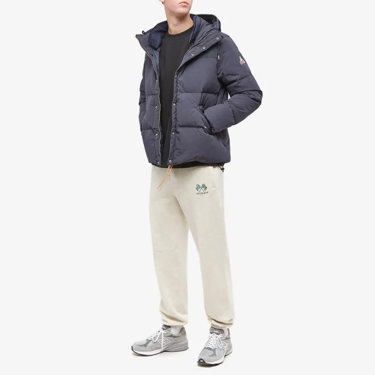 HOLUBAR Crinkle Cropped Puffer Jacket Dark Blue - Picture 9 of 10