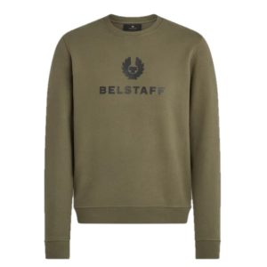 Belstaff Signature Crewneck Sweatshirt True Olive