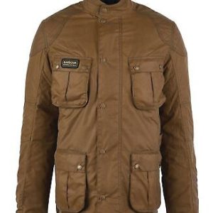 Barbour International Winter Lockseam Wax Jacket Sand