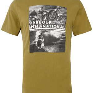 Barbour International Race T-Shirt Archive Olive