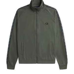 Fred Perry Contrast Tape Track Field Green / Black