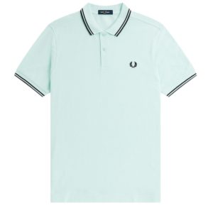 Fred Perry Slim Fit Twin Tipped Polo Brighton Black