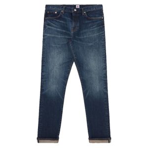 Edwin Slim Tapered Jeans L32 Blue Mid Dark Used
