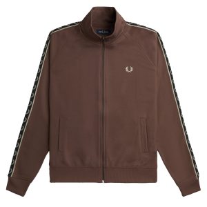 Fred Perry Contrast Tape Track Carrington Brick / Warm Grey