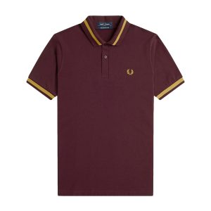 Fred Perry Reissues Original Single Tipped Polo Oxblood M96