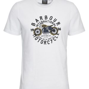Barbour International Spirit Graphic T-Shirt Whisper White