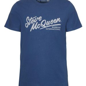 Barbour International Strike T-Shirt Washed Cobalt