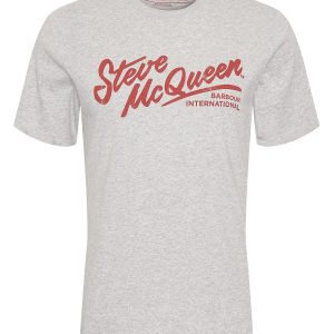 Barbour International Strike T-Shirt Grey Marl