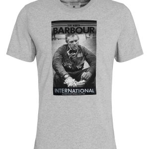 Barbour International Mount T-Shirt Grey Marl