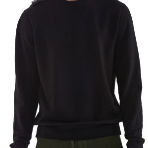 MA.STRUM Core Crew Sweat Jet Black