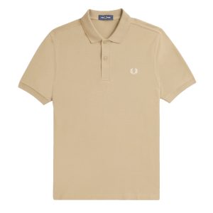 Fred Perry Slim Fit Plain Polo Warm Stone / Oatmeal