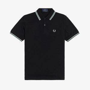 Fred Perry Reissues Original Twin Tipped Polo Black