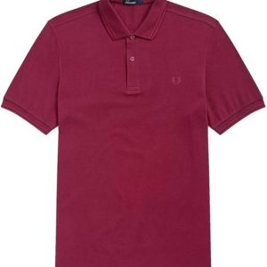 Fred Perry Slim Fit Twin Tipped Polo Burgundy