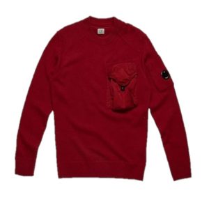 C.P. Company Knitwear Crew Neck Lambswool Mixed Red