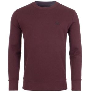 C.P. Company Embroidered Logo Sweat Bitter Chocolate