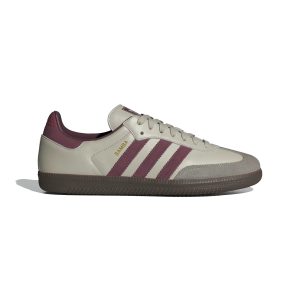 Adidas Samba OG ID1482 Putty Grey / Maroon / Gold Metallic