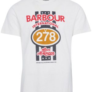 Barbour International SMQ Chase T-Shirt White