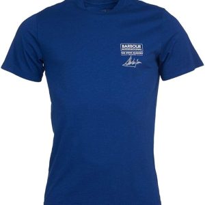 Barbour International Steve Mcqueen Signature T-Shirt Inky Blue