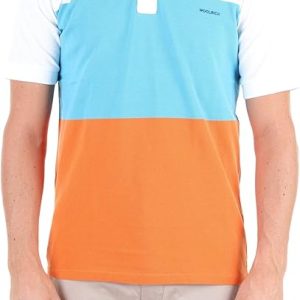 Woolrich Color Block Stripe Polo Shirt White